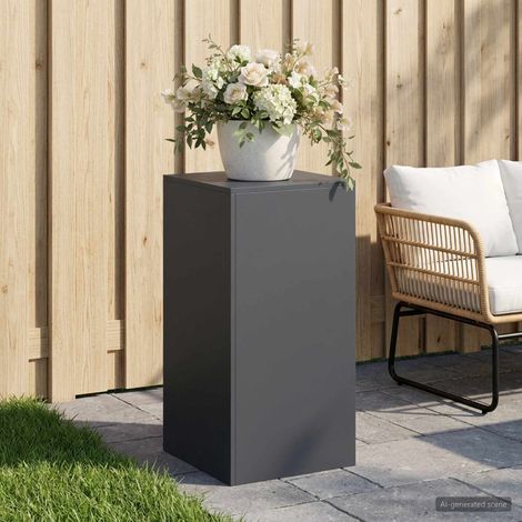 vidaXL Support de Plante Anthracite 40 x 40 x 80 cm Acier inoxydable (1/5)