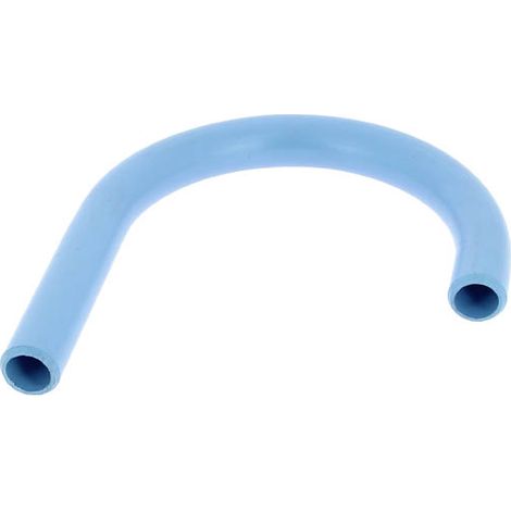 Crosse 180° PVC bleu air comprimé mâle-mâle Ø20