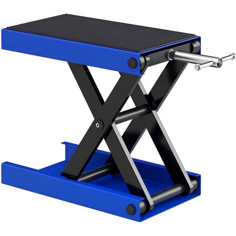 Réglage facile par poignée en T, lève-moto pliable antidérapant pour entretien en atelier ou garage (1/5)