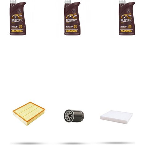 Kit tagliando 3 FILTRI e 3L OLIO compatibile con Fiat 500X 1.4 LPG 88kw dal 2017 (1/4)