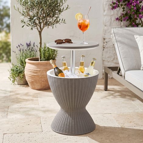 Tavolino Frigo Atessa Cool Bar a Clessidra - Marrone Chiaro casa.pro
