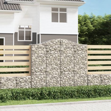 Gabion à arc élevé 200x50x180/200 cm Fer galvanisé