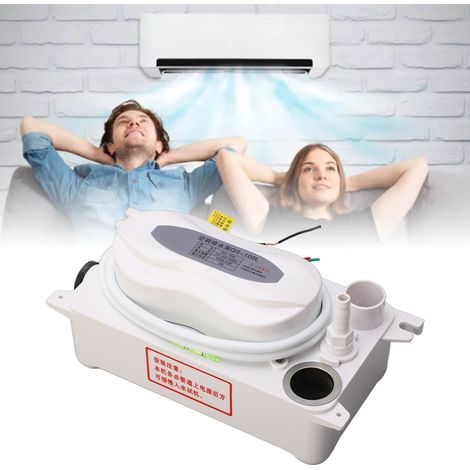 Pompe à condensats CVC AC110-240V 100L/H, pompe de vidange silencieuse pour climatiseur avec réservoir d'eau de 600 ml et indicateur de niveau pour l'élimination des condensats des climatiseurs, des c (1/5)