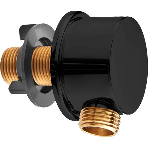 Deva Wall Union Round - Matt Black (1/2)