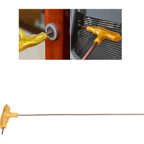 Clé hexagonale en T allongée de 3 mm, tournevis trempé type 7 S2, outil manuel (1/5)