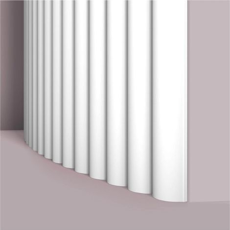 3d wall panel NMC CANELÉ XL FLEX ARSTYL Noel Marquet Wall paneling Acoustic panel Flexible moulding Panel moulding Stucco moulding Decorative moulding contemporary design white 2 m (1/5)