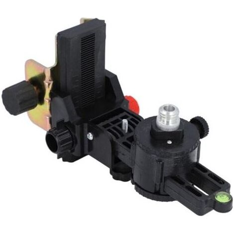 Support de Réglage Fin pour Niveau Laser,Adaptateur avec Tête de Berceau Rotative, Perche Télescopique Réglable en Hauteur,Outil Pratique pour Nivellement Précis (1/5)