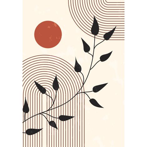 Papier peint panoramique - Boho - 222 cm x 320 cm (1/2)