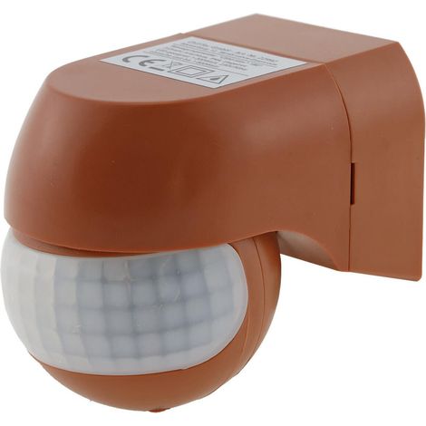ChiliTec außen Bewegungsmelder IP44 mini CBM-Slim ziegelrot 180 Grad schwenkbar (1/5)