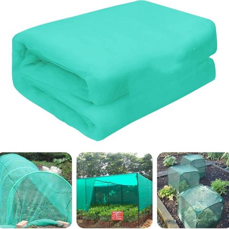 Filet à insectes pour légumes de jardin, filet pour animaux de jardin, filet à mailles, couverture de serre 2x10m, vert (1/5)