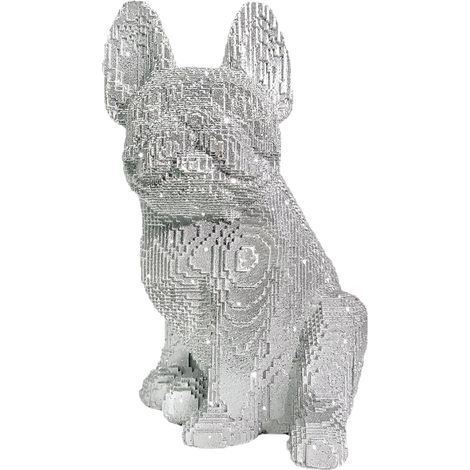 Bouledogue Français Statue,Figurine Bulldog Français Assis (1/5)