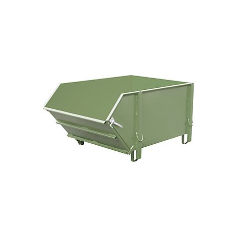 Bauer Baustoffbehälter BBK 100, lackiert, Resedagrün (1/2)