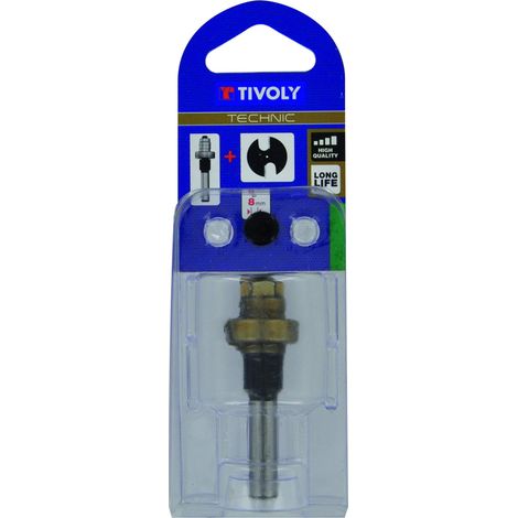 Tivoly XT60642067863 - Fresa per fresa ad albero per sega da giardino, Ø 6 mm