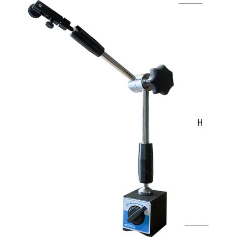 Metrica 46025 Base Magnetica a Bracci, H 410 mm, 80 Kg per Comparatore