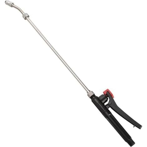 Rampe d'arrosage en acier inoxydable avec buse réglable et tuyau de 1 m, adaptée aux applications de jardinage et de lavage de voiture. (1/5)