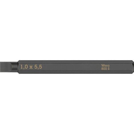 Embouts WERA 800 S pour vis à fente, 5 pièces (4000827278) (1/5)