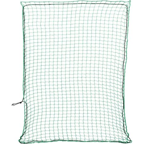 Anhängernetz mit grüner Gummischnur 3,5 x 3 m PP (1/5)
