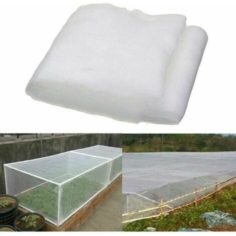 Pair Filet anti-insectes à mailles fines pour jardin, serre, plantes, fruits, fleurs et cultures Longueur 26 m