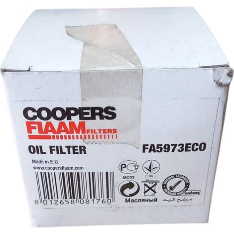 Filtro olio motore marca coopers fiaam codice filtro fa5973eco