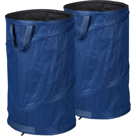 2 uds sacos de jardin de 120 litros de color azul