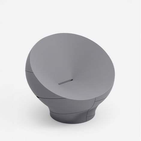 Gartenstuhl aus Polyethylen, modernes Design, Outdoor Vera - Eisen (1/4)