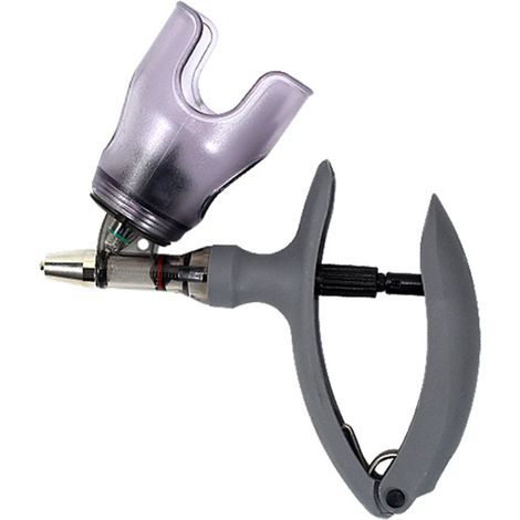 Seringue continue 5 ml pour l'élevage, injecteur vétérinaire précis et réglable, à remplissage automatique, pour bovins, ovins, porcins et volailles. (1/5)