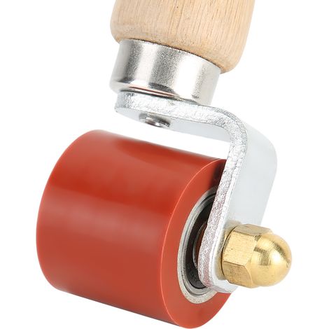 Rouleau de pression manuel en silicone de 1,1 pouce, roulement à 2 voies, outil de soudage résistant aux hautes températures jusqu'à 260 °C (rouge) (1/5)