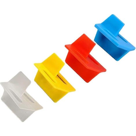 Système de nivellement de carrelage avec clips de calage réutilisables et remplaçables (100 pièces) (1/5)