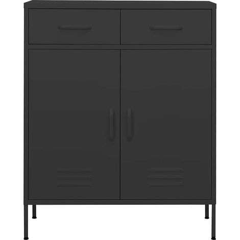 Maison Exclusive - Armadietto Antracite 80x35x101,5 cm in Acciaio (1/5)