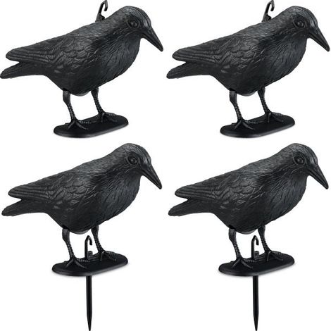 Set di 4 spaventapasseri corvo (1/5)