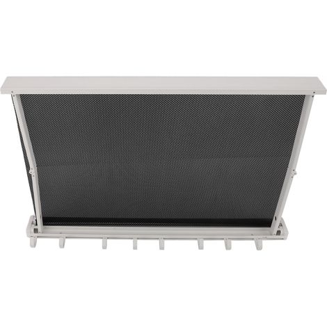Balkon-Wäschetrockner, wandmontiert, faltbar, mit Netzgewebe, einziehbar, für Wäsche, 60 cm, weiß (1/5)