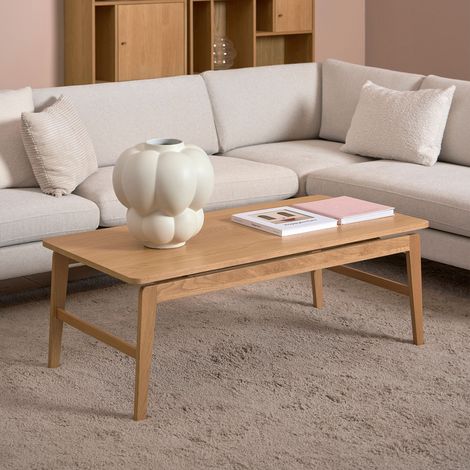 Table basse 120x60x45cm en effet chêne - HOKAÏ