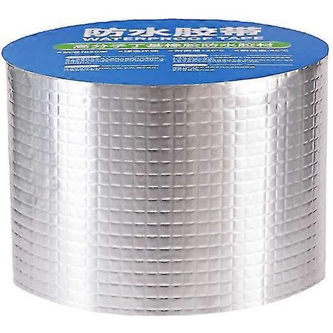 Ruban adhésif étanche 5 cm x 1 m/2 m/3 m en feuille d'aluminium butyle, écran thermique pour la réparation de tuyaux de toiture (1/2)