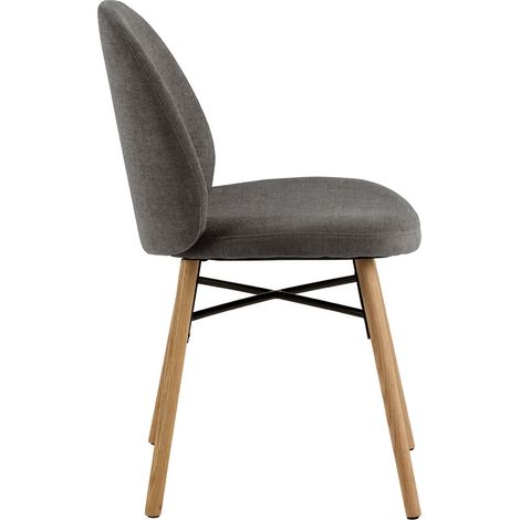 Sophia chaise de salle à manger chenille gris.