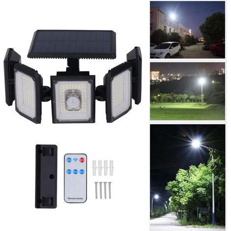 Applique murale solaire TY11505 à cinq têtes et 300 LED avec télécommande pour l'éclairage domestique (1/5)