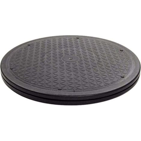 Support Pivotant Robuste 12 Pouces Roulements à Billes Acier pour Moniteur TV Plateau Tournant Noir (1/4)