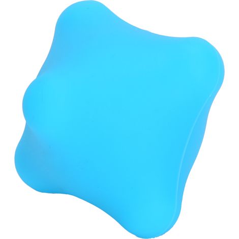 Balle de massage en silicone pour les mains, les muscles, le cou et les pieds, pour soulager les douleurs et faire des exercices de fascia (bleue).