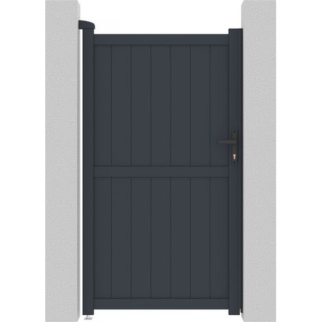 Puerta jardin "Maurice" - 101.2 x 180.9 cm - Gris