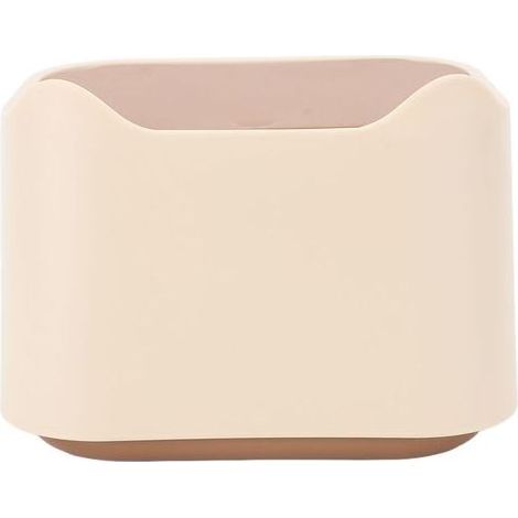 Dies ist eine stylische, kleine und multifunktionale Katzentoilette mit geschlossenem Design, ausgestattet mit einem geriffelten Deckel und einem Druckknopfverschluss. (1/5)