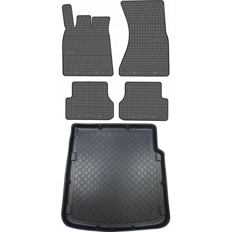 Audi A7 I Sportback (September 2010 – Januar 2018) – SET: Gummifußmatten + Kofferraummatte (1/5)