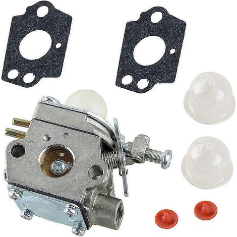 Kit de carburateur compatible avec les débroussailleuses Homelite HBL26BP, HBC26SJS, HBL26BV et HBC26SB (pièces détachées 5131000612, accessoires pour outils de jardin motorisés) + (bcaz-szdf) (1/5)