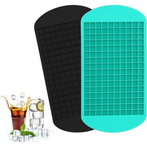 moules à glaçons en silicone -Peut être fabriqué160Glaçons -Moule à glaçons carré- 2Emballage individuel (1/5)