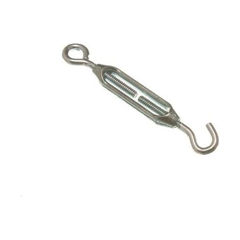 One Stop DIY Lot de 12 tendeurs de corde à boucle tournante avec crochet M5 BZP