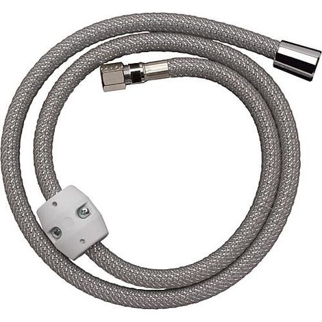 Hansgrohe – Tuyau flexible pour robinet de cuisine 1,25m – Maille renforcée – Compatible avec robinets extractibles – Installation rapide (1/5)