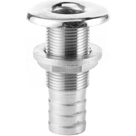 Raccord de coque traversant pour Yacht, sortie 3/4 pouces, raccords de Drainage d'eau de bateau en acier inoxydable 316, bouchon (1/5)