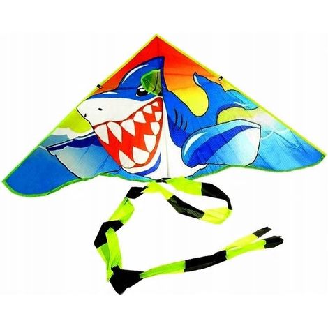 Cerf-volant Megadidi avec queue requin aventure en mer 190 cm (1/5)