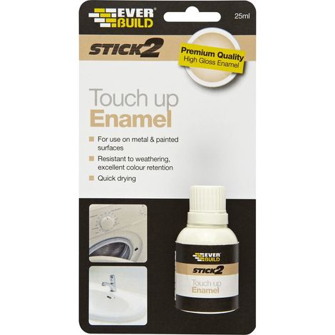 Everbuild S2ENAMEL Stick2 Touch Up Enamel White 25ml EVBS2ENAMEL (1/5)