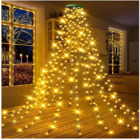Guirlande Lumineuse Sapin NoëL, 2M x16 Branche 400 LED Guirlande Lumineuse Arbre Noel avec 8 Modes et Minuteur, Ilumineuse de sapin de Noël Imperméabl