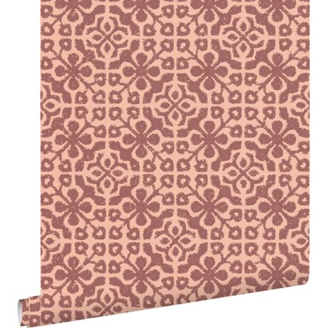 papier peint carreaux de ciment mauve violet  - ESTAhome (1/5)