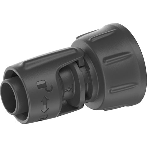 GARDENA Micro-Drip-System Hahn-Anschlussstück 13 mm 1/2 Zoll -3/4 Zoll Gewinde: Adapter zur leichten Montage an einen Wasserhahn (G 3/4 Zoll), wiederverwendbar und nachhaltig (13222-20)